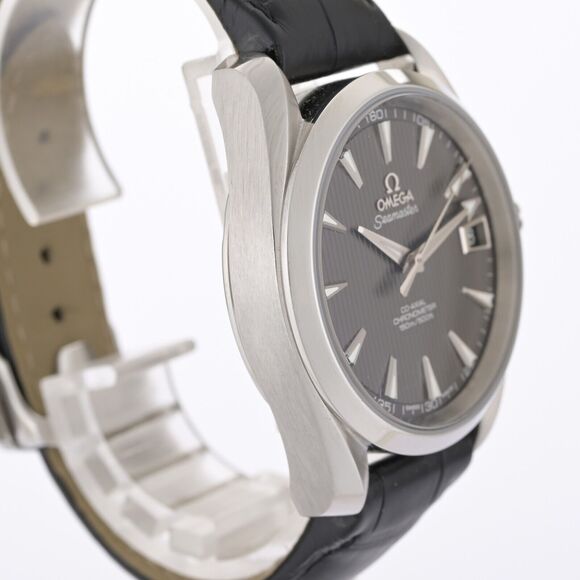 OMEGA Seamaster Aqua Terra Grey Teak Dial 38.5mm Auto Men's Watch +Box & Cards - Picture 8 of 12